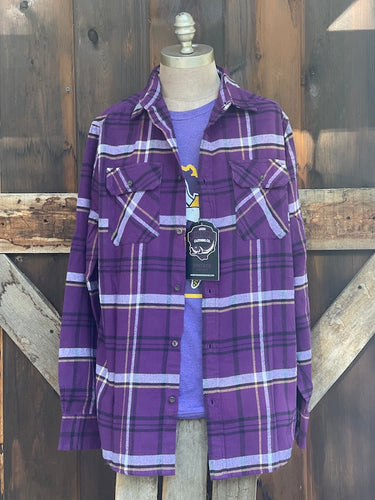 Minnesota Purple Classic Long Sleeve Flannel